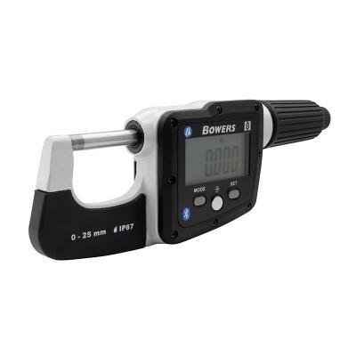 BOWERS IP67 Digital Mikrometrar 0-25x0,001 mm med roterande spindel och Bluetooth IOT